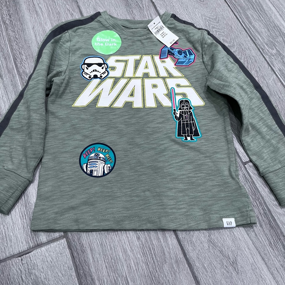 Gap Kids Star Wars Long Sleeve Shirt - Gray